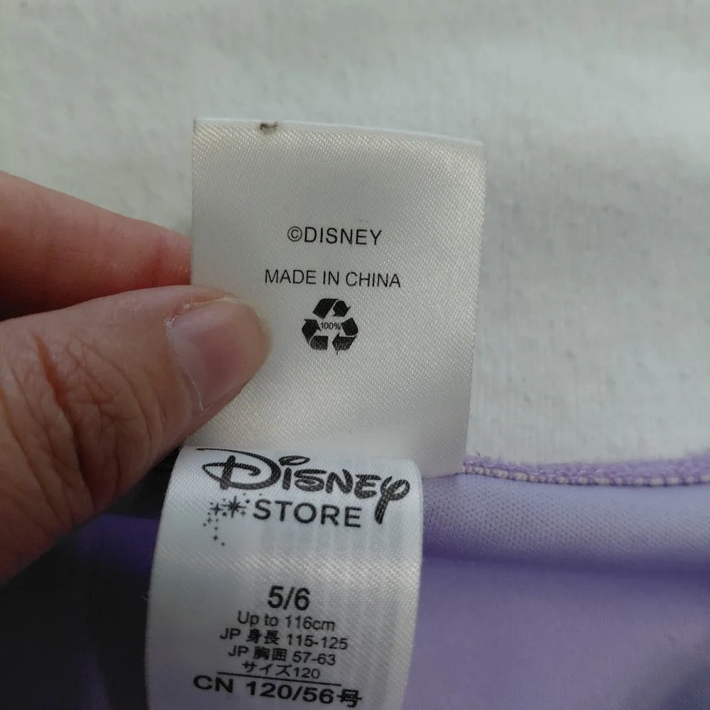Disney Store Ariel Little Mermaid Costume Dress Purple Teal Girls 5/6 Sequin